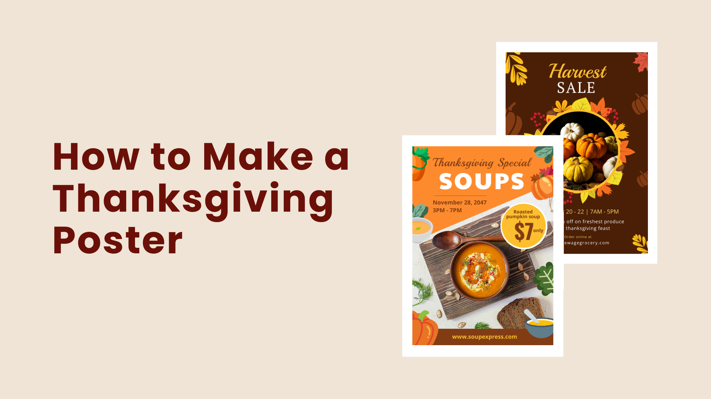 How to Make a Thanksgiving Poster Blog Banner