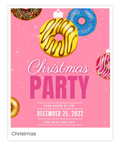 Holiday marketing poster