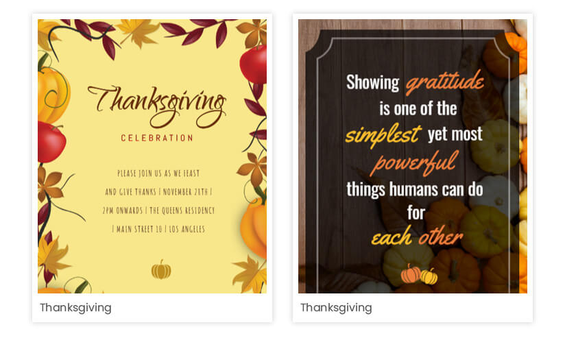 Colours of Thanksgiving posters