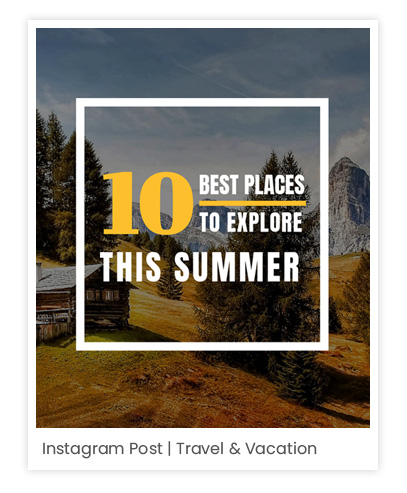 Social post for travel business