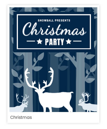 Christmas poster for holiday marketing
