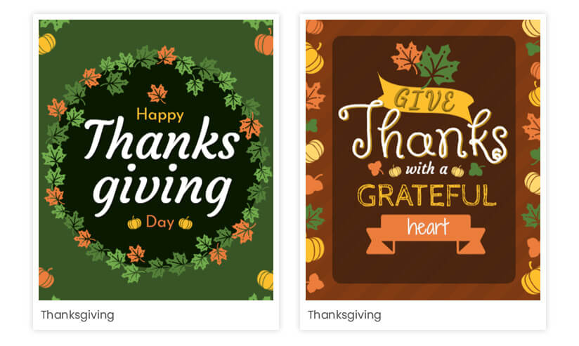 Typography for Thanksgiving Posters
