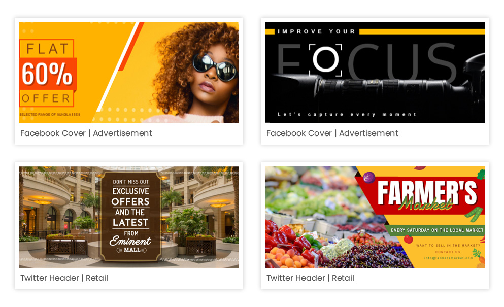 social media banner for marketing