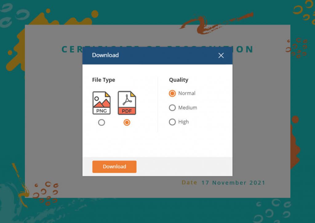 Download Certificate Templates from DocHipo
