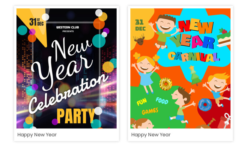 New Year Carnival posters