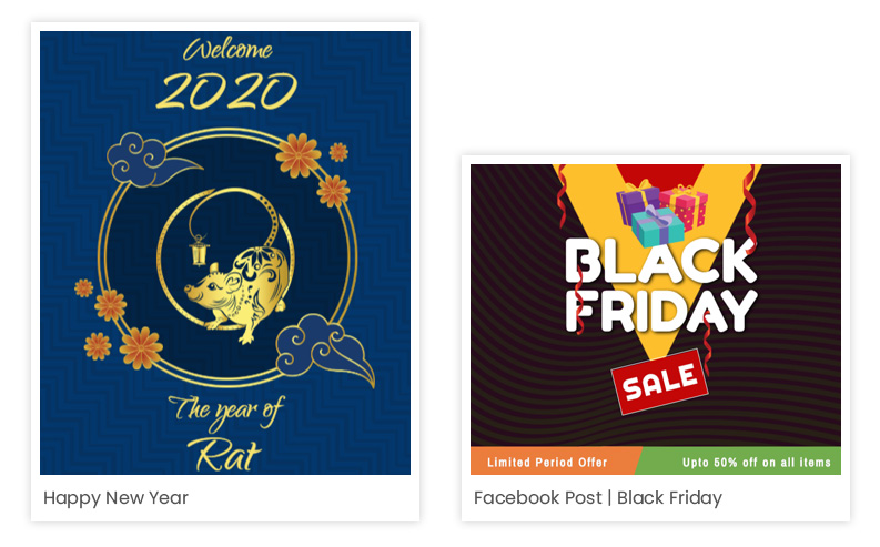 Templates, graphic design