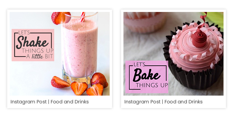 Instagram posts for social media marketing