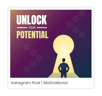 Motivational post (quotes) for Instagram