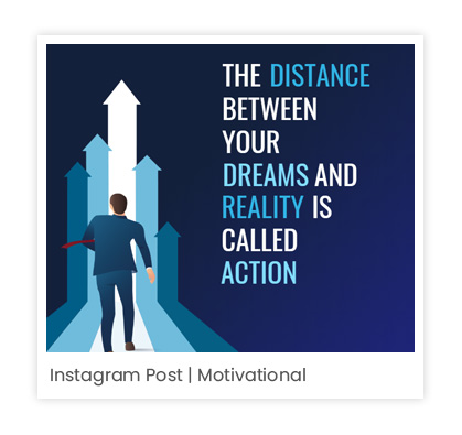 Motivational Instagram post