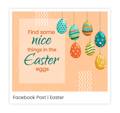 Social media (Facebook) post (Easter)
