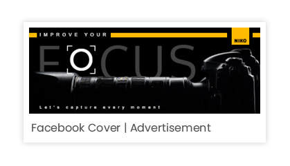 social banner/ advertisement with beautiful typography
