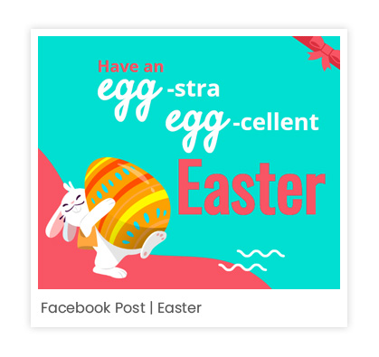 Funny Easter Post on social media