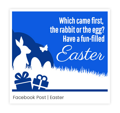 Happy Easter post for Facebook