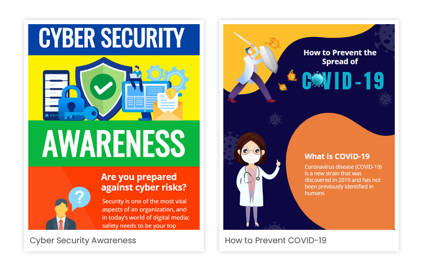 Infographics on raising awareness