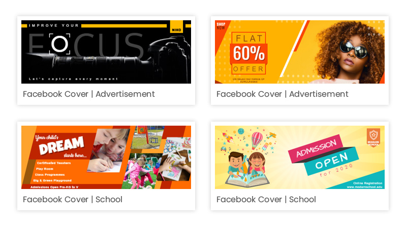 Facebook marketing cover/ banner