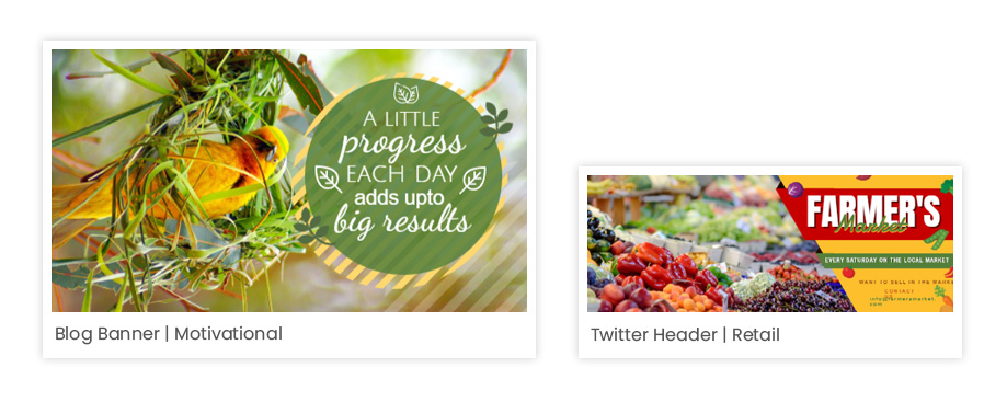 Beautiful social banners