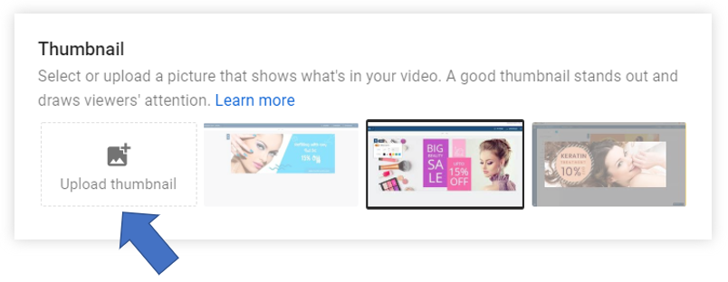 how to change video thumbnail on youtube