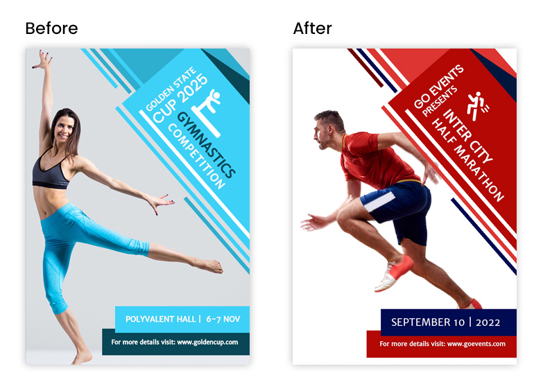 How to make sports posters with DocHipo editor