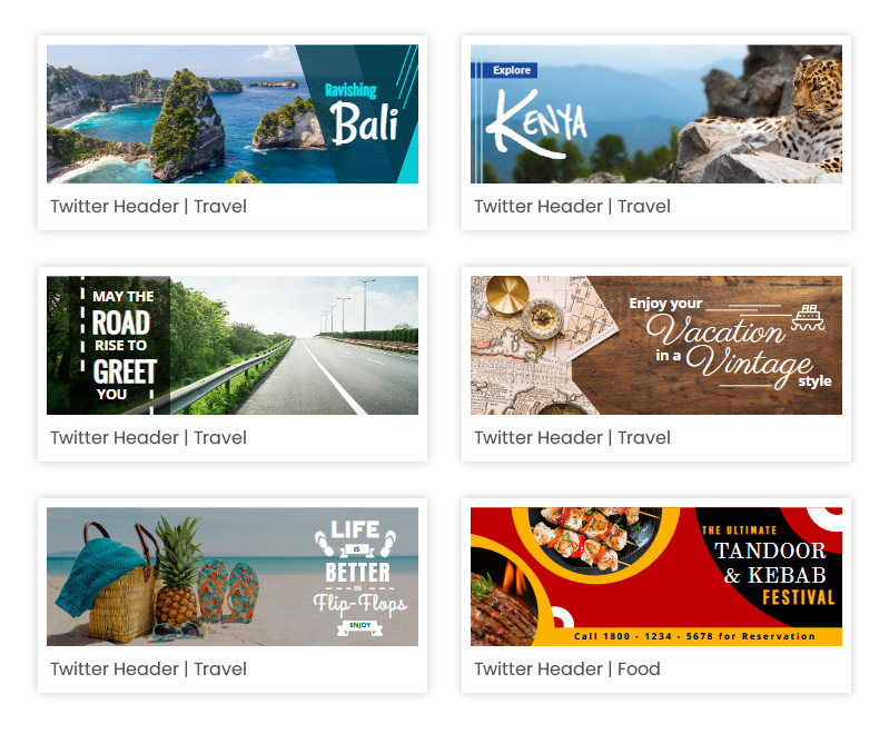 What is Twitter header DocHipo templates