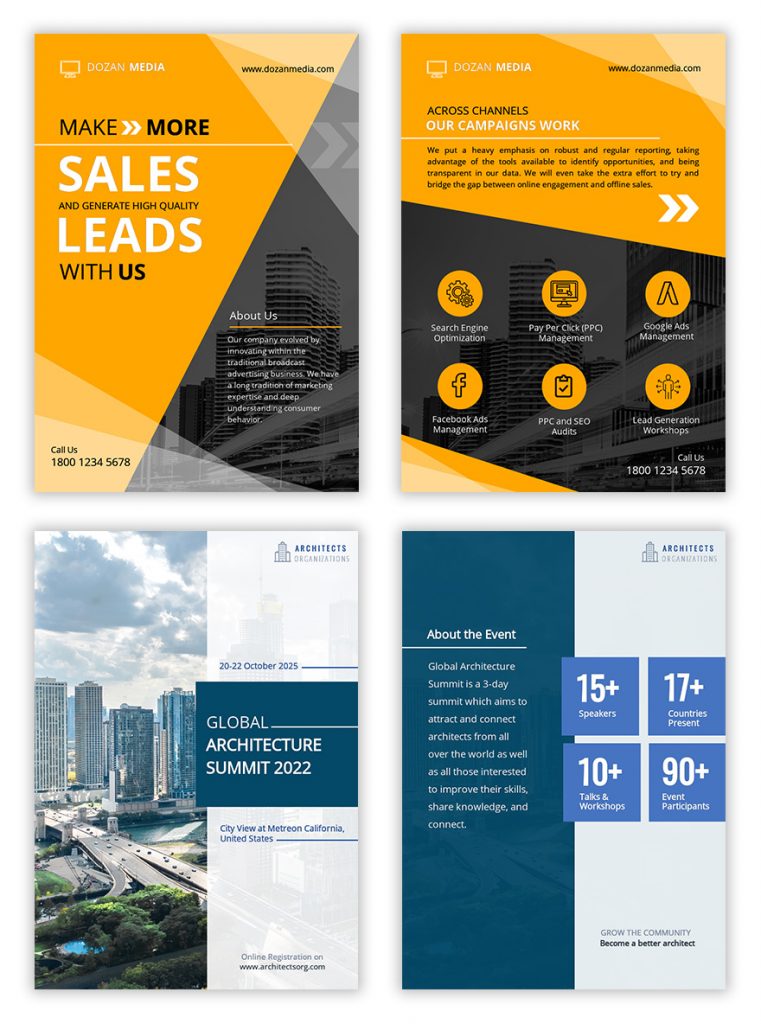 Beautiful Corporate Flyer Templates