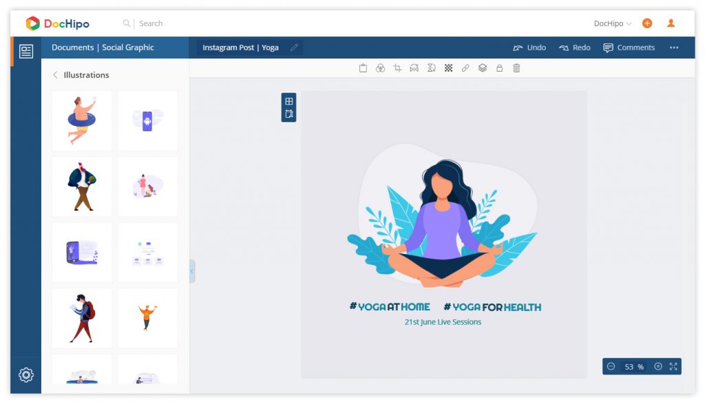 Document Design Workspace: Character Illustration