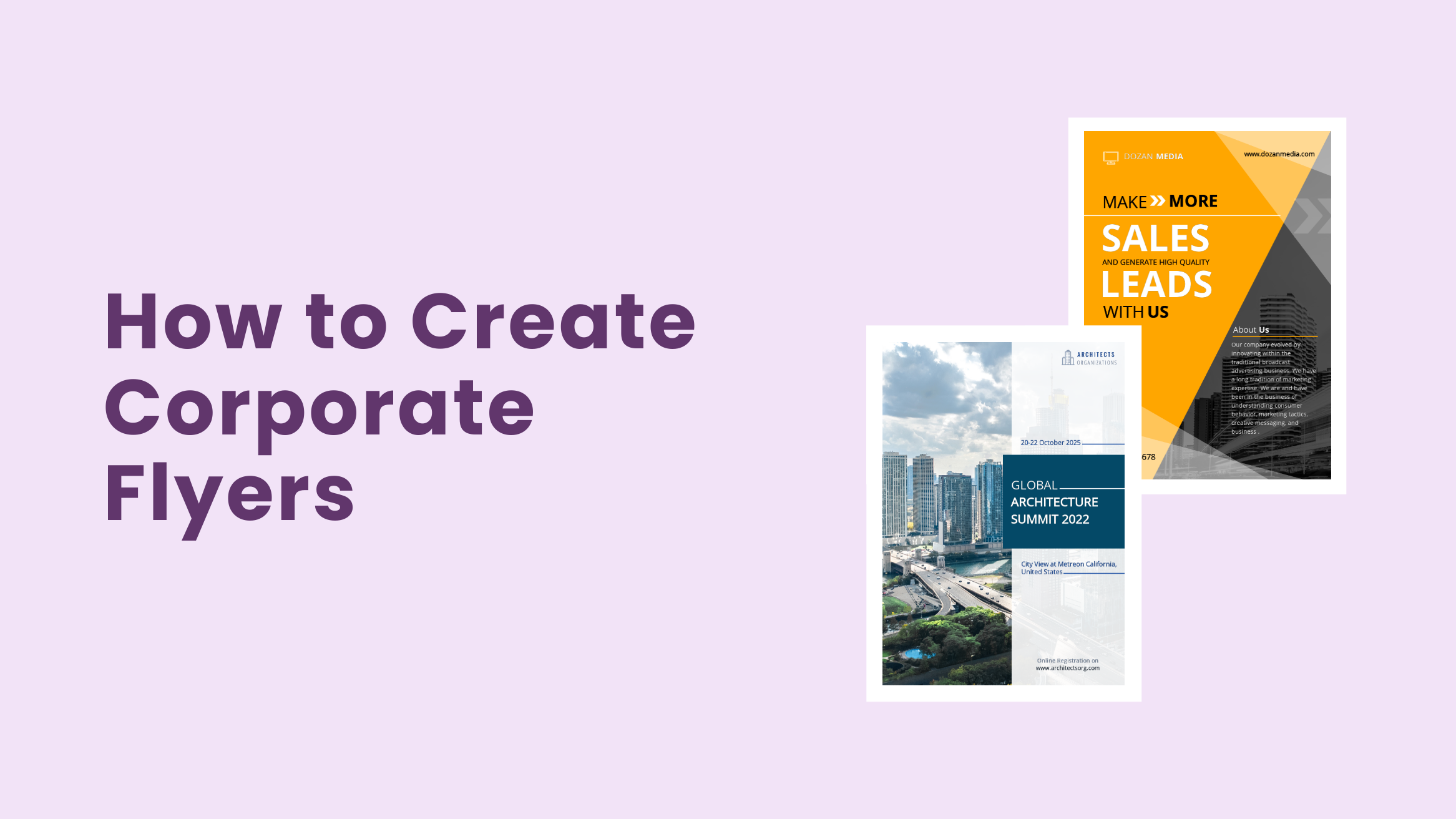 How to Create Corporate Flyers