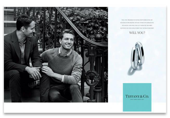 Tiffany and co Will You? Ad Poster 2015 ( LGBTQ Community )