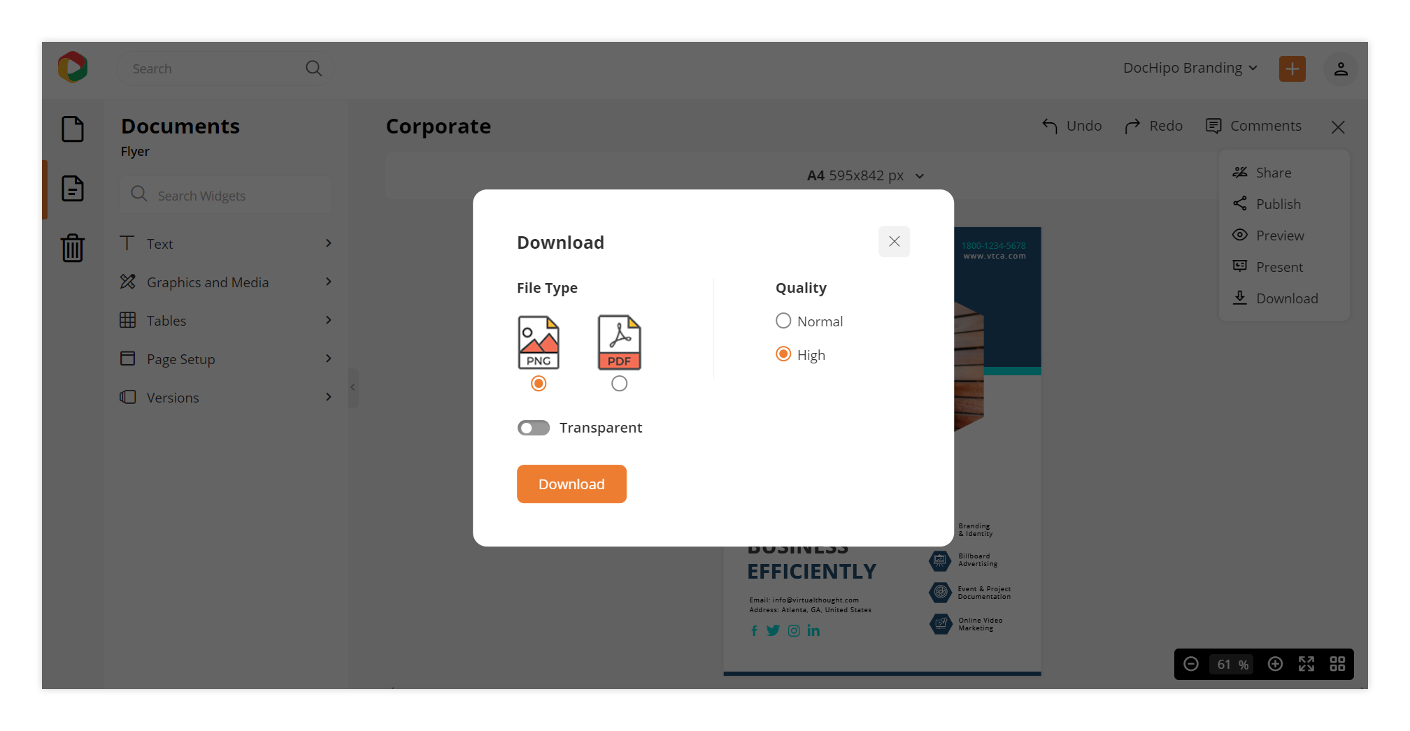 Templates for flyer design: Download document.