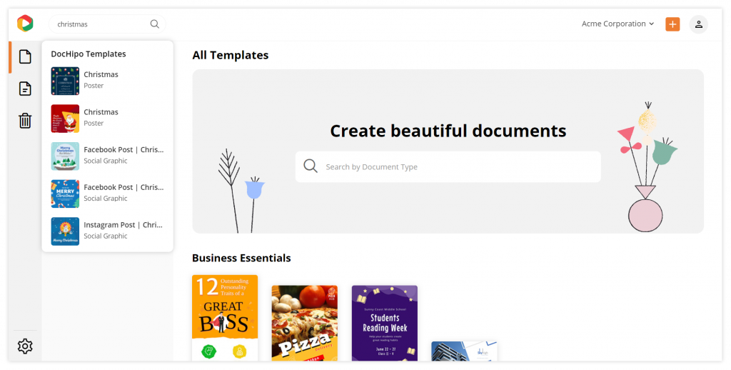 New UI design: Global search (After)