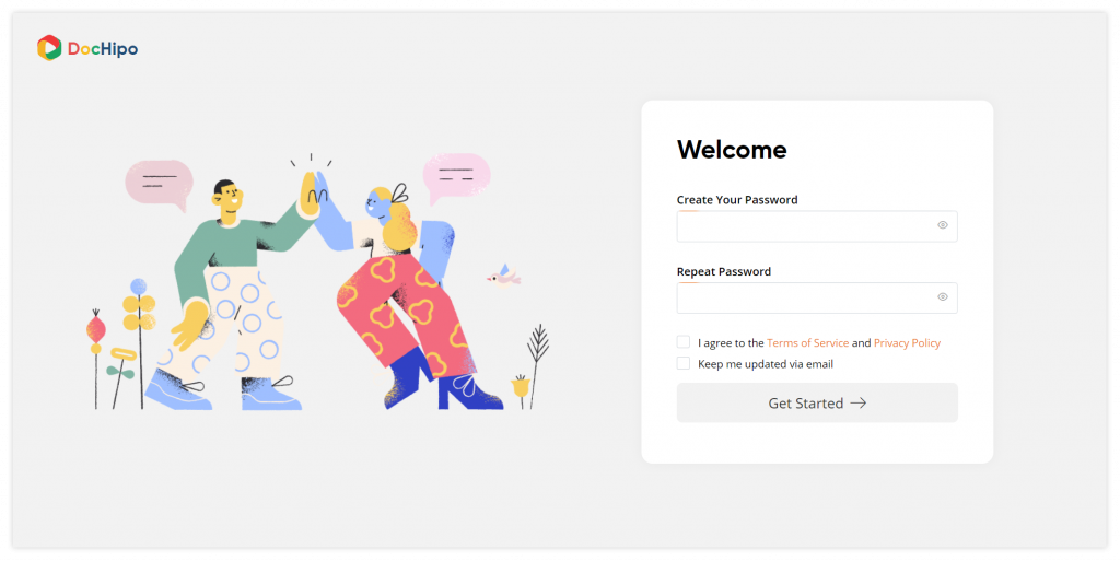 New UI design: Invited user joining (After)
