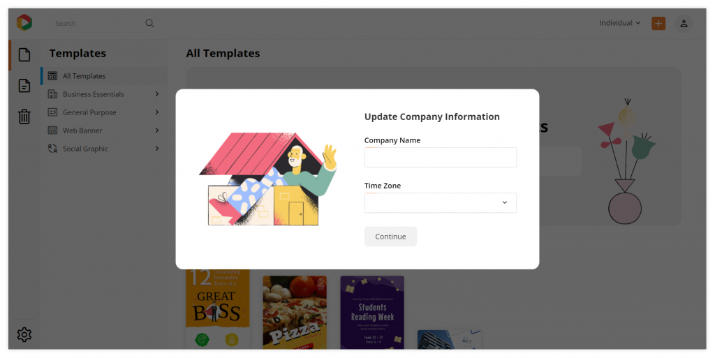 New UI design: Company updation (After)