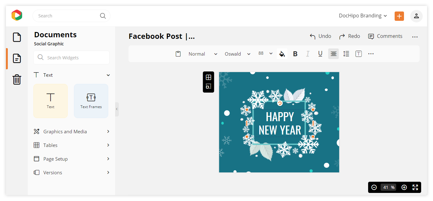DocHipo's Editor: Customizing the templates