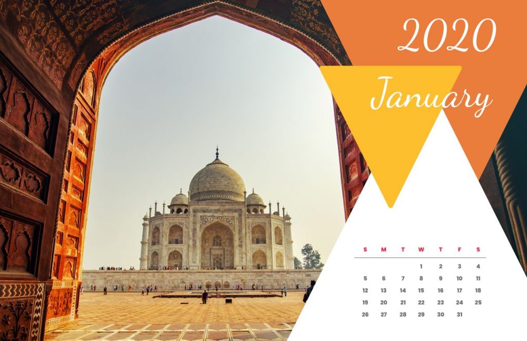 Travel Calendar 2020