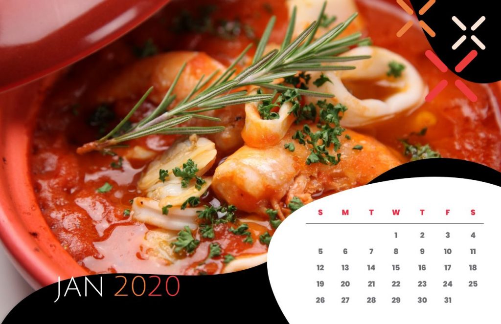 Food Calendar 2020