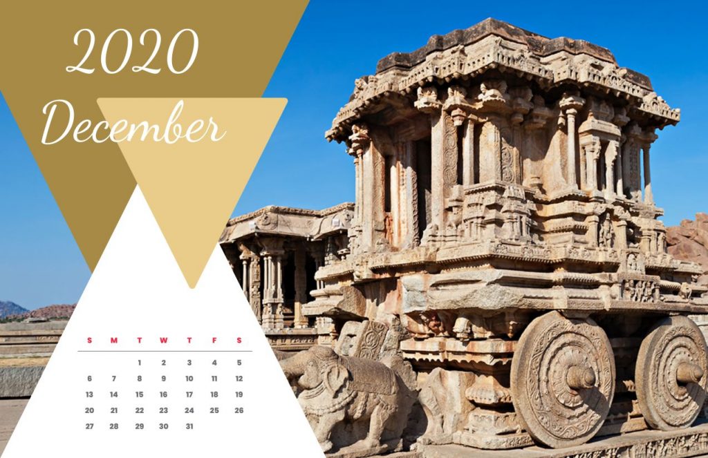 Travel Calendar 2020