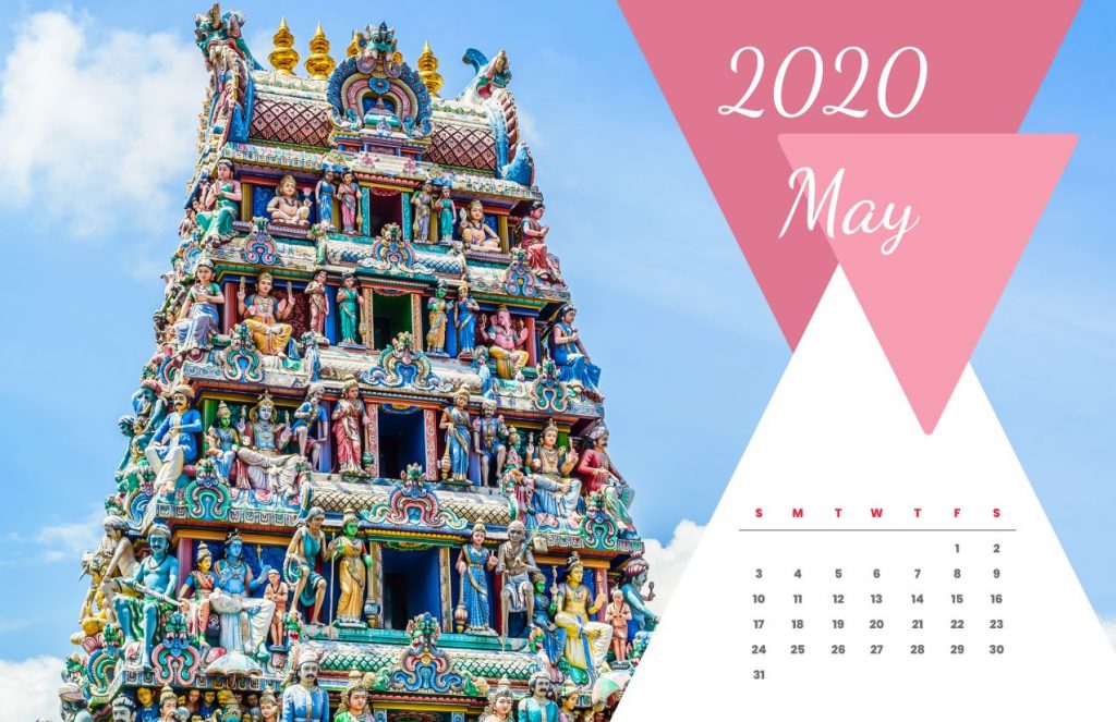 Travel Calendar 2020