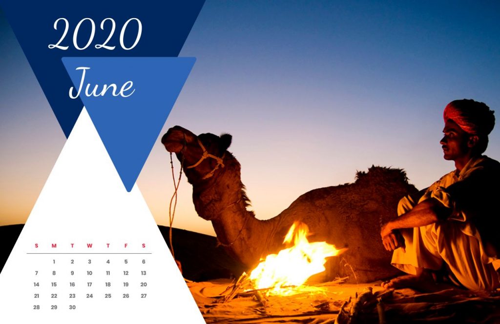 Travel Calendar 2020