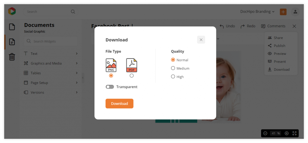 Downloading the design document