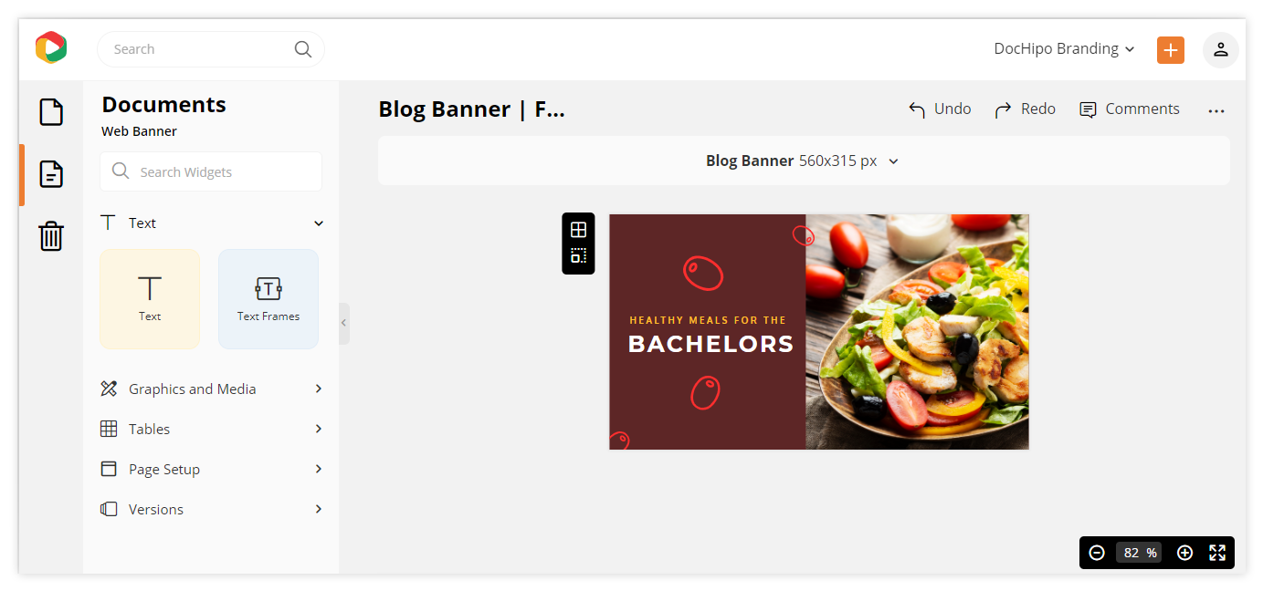 DocHipo's Editor: Editing the document for your food blog.