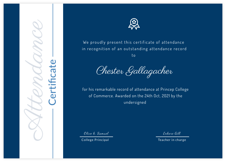 Certificate: Achievement