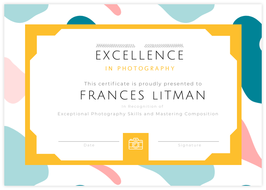 Certificate: Excellence