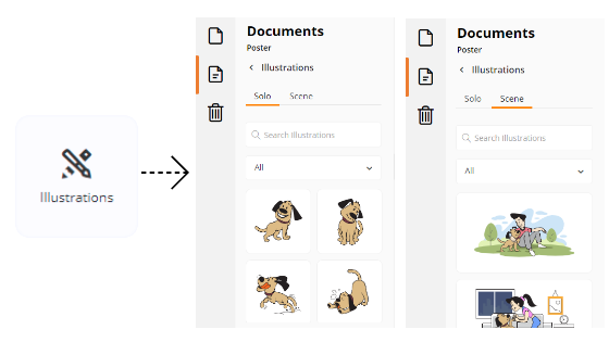 Adding illustrations to your design