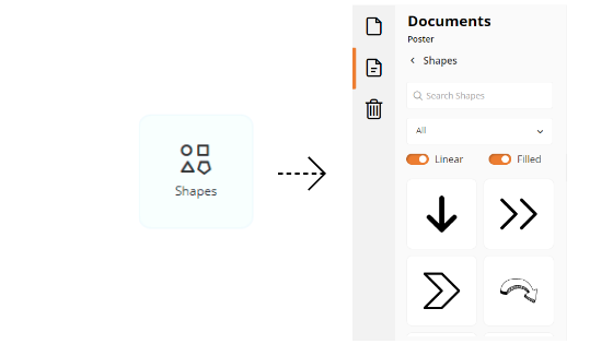 Adding shapes to your design