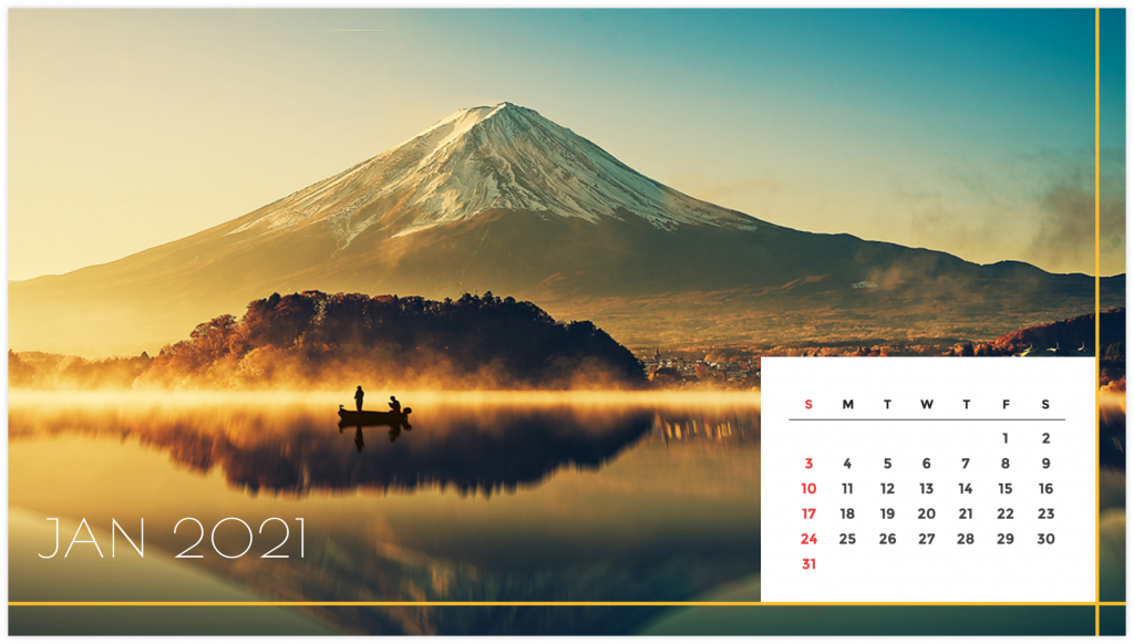 Personalized Calendar: Nature