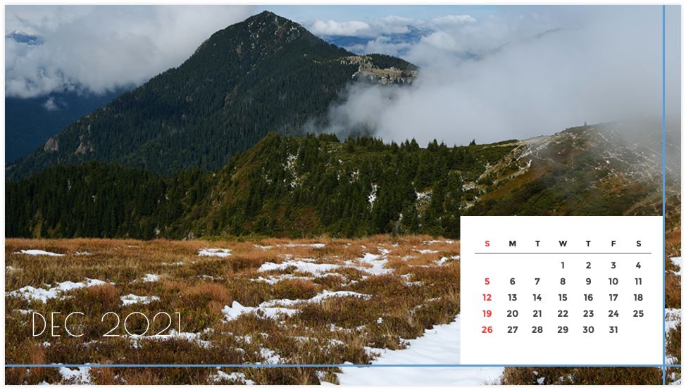 Personalized Calendar: Nature