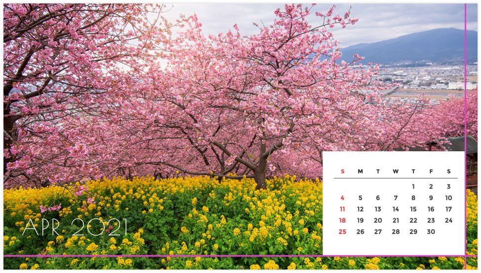 Personalized Calendar: Nature