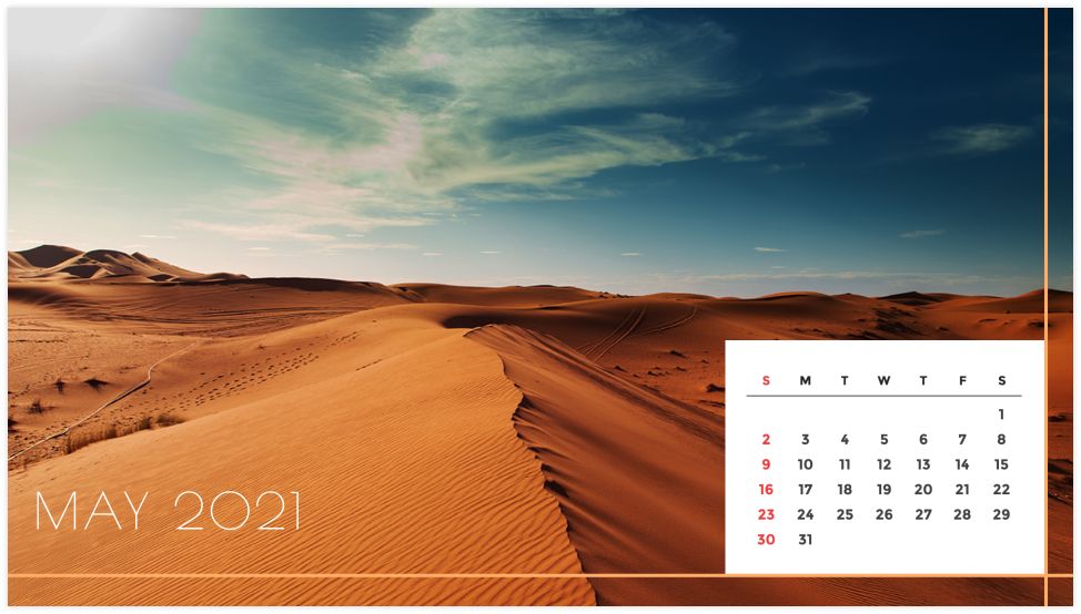Personalized Calendar: Nature
