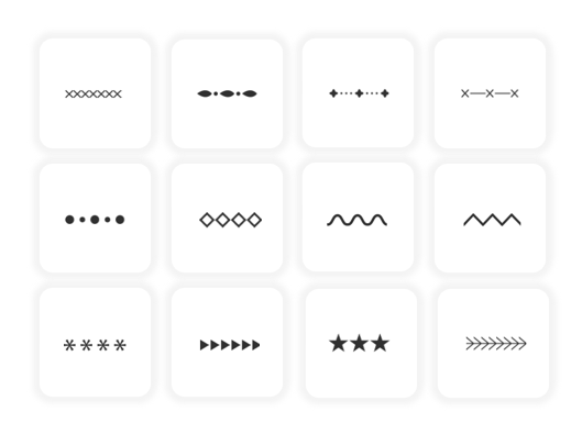 Decorated Lines in DocHipo