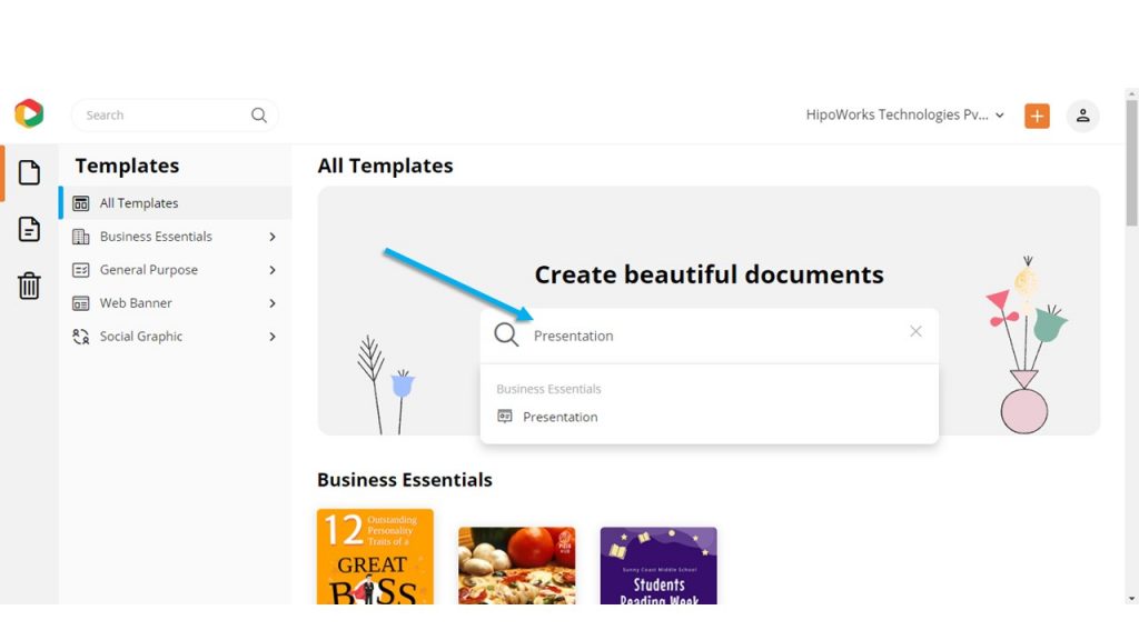 Presentation Search Bar Presentation Search Bar
