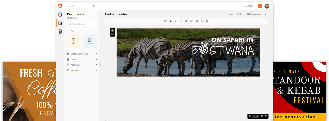 Twitter Header Maker | Create Twitter Banner Online for Free | DocHipo